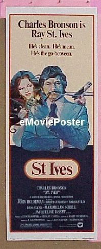 a878 ST IVES insert movie poster '76 Charles Bronson, Bisset