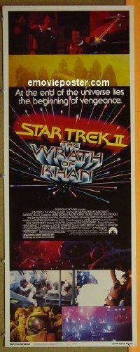 #321 STAR TREK 2 insert '82 Nimoy, Shatner 
