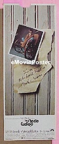 a887 STERILE CUCKOO insert movie poster '69 Liza Minnelli