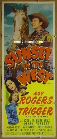 #6678 SUNSET IN THE WEST insertR56 Roy Rogers 