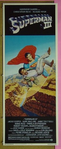 #369 SUPERMAN 3 insert 83 Reeve, Pryor,Cooper 
