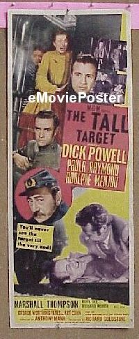 #605 TALL TARGET insert '51 Dick Powell 