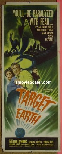 3287 TARGET EARTH '54 paralyzed by fear!