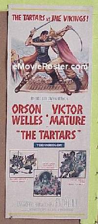 #250 TARTARS insert '61 Mature, Orson Welles 
