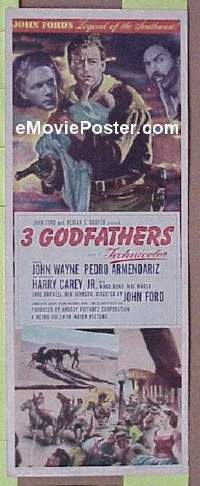 #007 3 GODFATHERS insert '49 John Wayne 