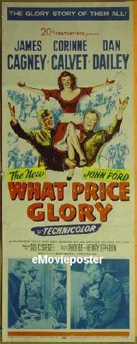 #517 WHAT PRICE GLORY insert '52 James Cagney 