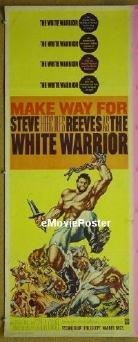 #435 WHITE WARRIOR insert '61 Steve Reeves 