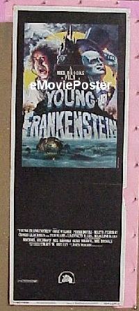 b086 YOUNG FRANKENSTEIN insert movie poster '74 Mel Brooks