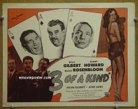 k004 3 OF A KIND title lobby card '44 Shemp Howard, Slapsie Maxie