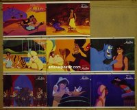 m064 ALADDIN complete set of 8 lobby cards '92 Walt Disney