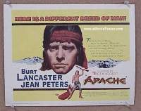 #9053 APACHE Title Lobby Card 54 Burt Lancaster, Peters