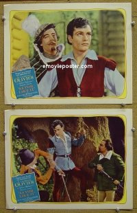 #1245 AS YOU LIKE IT 2 lobby cards R49 Laurence Olivier