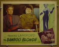 #1455 BAMBOO BLONDE lobby card '46 Frances Langford
