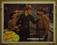 #9003 BANDITS OF THE BADLANDS signed Lobby Card '45
