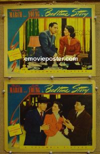 #1248 BEDTIME STORY 2 lobby cards '41 March, Young