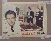 #087 BELOVED LC '34 John Boles, Gloria Stuart 