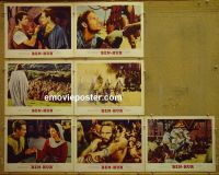 #1116 BEN HUR 7 lobby cards '60 Charlton Heston, Boyd