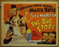 #9074 BIG STORE Title Lobby Card '41 Marx Brothers, Martin