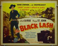 #9076 BLACK LASH Title Lobby Card '51 Lash La Rue, St. John
