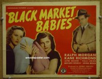 C135 BLACK MARKET BABIES title lobby card '45 Ralph Morgan