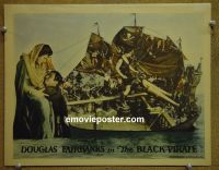 #1494 BLACK PIRATE  lobby card '26 Douglas Fairbanks