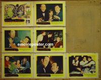 #1117 BLACK SLEEP 7 lobby cards '56 Bela Lugosi, Chaney