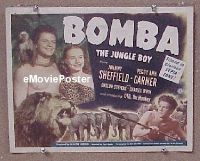 C140 BOMBA THE JUNGLE BOY title lobby card '49 Sheffield, Garner