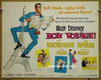 #9083 BON VOYAGE Title Lobby Card '62 Walt Disney