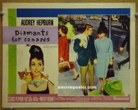 #1518 BREAKFAST AT TIFFANY'S lobby card #4 '61 Hepburn
