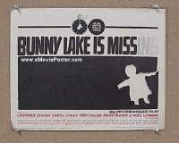 #9087 BUNNY LAKE IS MISSING Title Lobby Card '65 Saul Bass