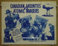 #9093 CANADIAN MOUNTIES VS ATOMIC INVADERS Title Lobby Cards