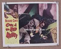 #1554 CASE OF THE RED MONKEY lobby card 55 film noir!