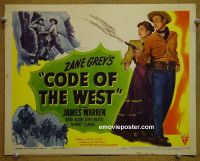 #9101 CODE OF THE WEST Title Lobby Card '47 Zane Grey