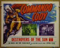 #9103 COMMANDO CODY Chap 6 Title Lobby Card 53 sci-fi serial!