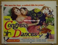 #9105 CONGRESS DANCES Title Lobby Card '56 Matz
