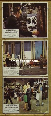 #5858 CONVERSATION 3 LCs '74 Hackman, Coppola 