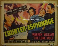 #9107 COUNTER-ESPIONAGE Title Lobby Card '42 The Lone Wolf!