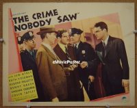 #109 CRIME NOBODY SAW LC '37 Lew Ayres 