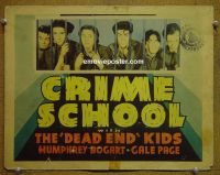 #9109 CRIME SCHOOL Title Lobby Card '38 Dead End Kids