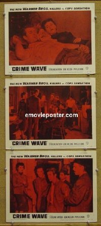 #5861 CRIME WAVE 3 LCs '53 Sterling Hayden 