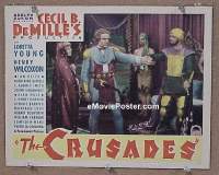 #1607 CRUSADES lobby card '35 Cecil B. DeMille