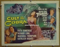 K100 CULT OF THE COBRA title lobby card '55 Faith Domergue