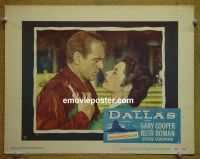 #1613 DALLAS lobby card #6 '50 Gary Cooper portrait!