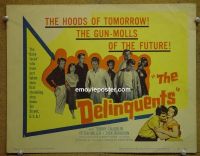Y080 DELINQUENTS title lobby card '57 Tom Laughlin, Miller