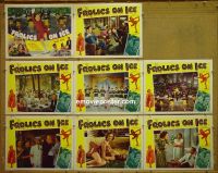 #1038 EVERYTHING'S ON ICE 8 lobby cards R40s Irene Dare