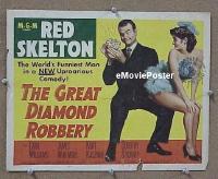 K174 GREAT DIAMOND ROBBERY title lobby card '53 Red Skelton