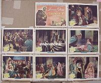#1049 HAMLET 8 lobby cards '70 Williamson, Faithfull
