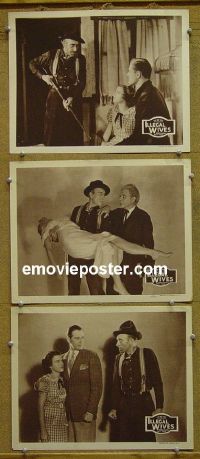 #1214 POLYGAMY 3 lobby cards R40s Illegal Wives, Marian