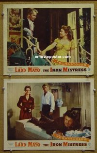 #5921 IRON MISTRESS 2 LCs '52 Alan Ladd 