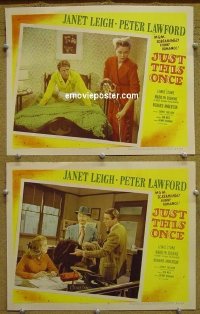 #7970 JUST THIS ONCE 2 LCs '52 Janet Leigh 